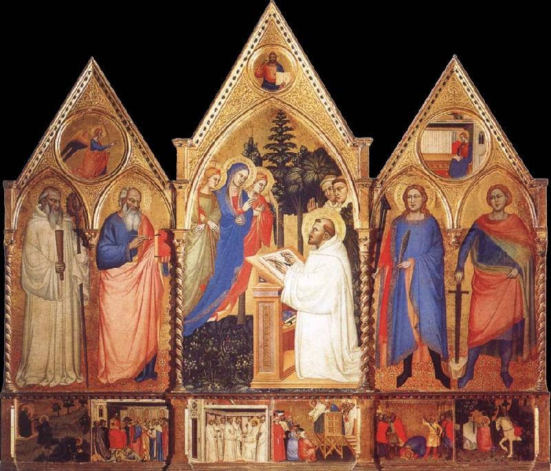 Matteo Di Pacino St.Bernard-s Vision of the Virgin with Saints China oil painting art
